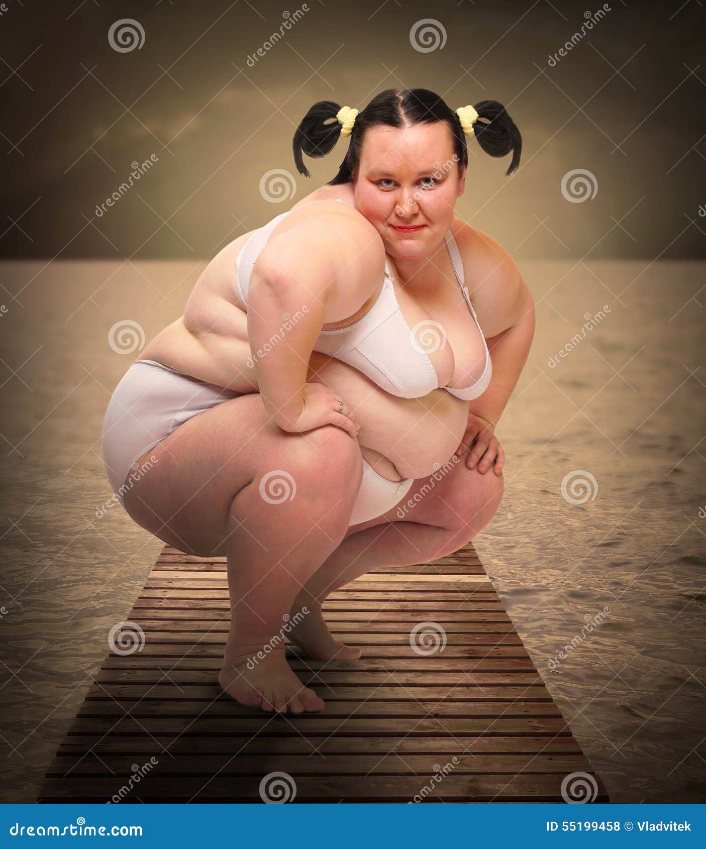 909 Bikini Obese Stock Photos