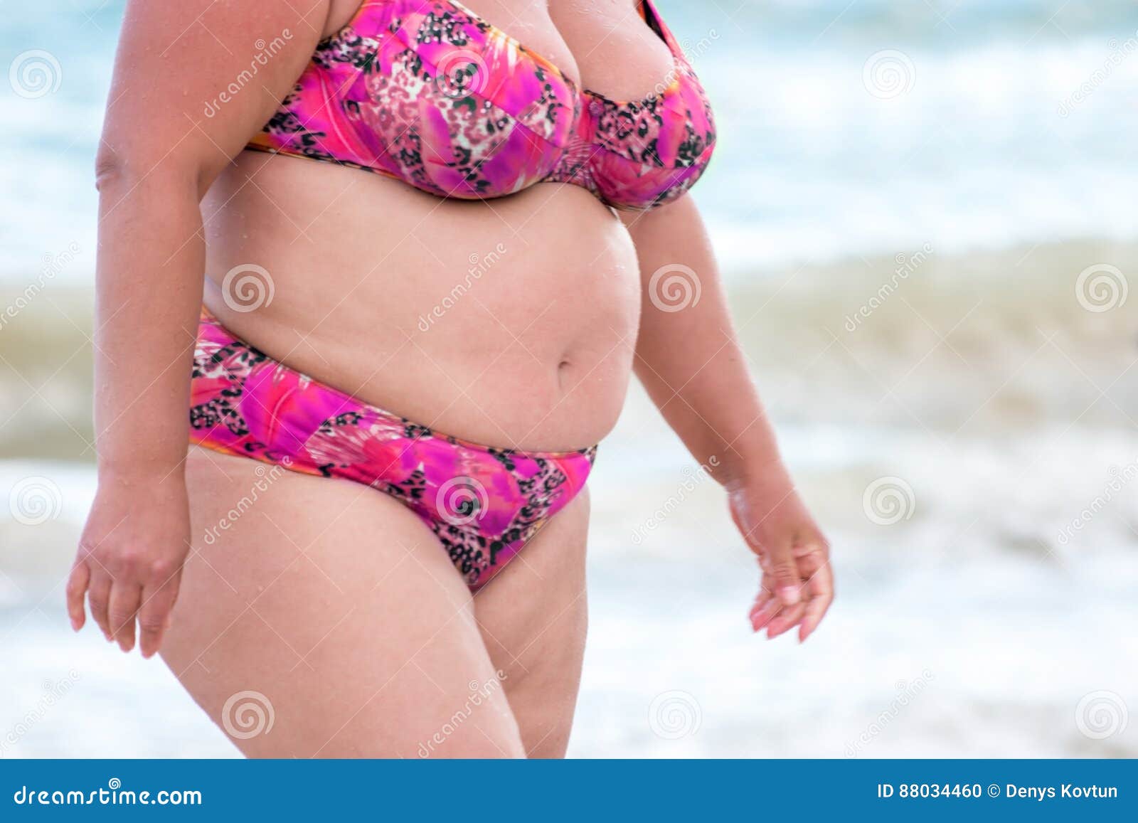 515 Obese Woman Swimsuit Stock Photos