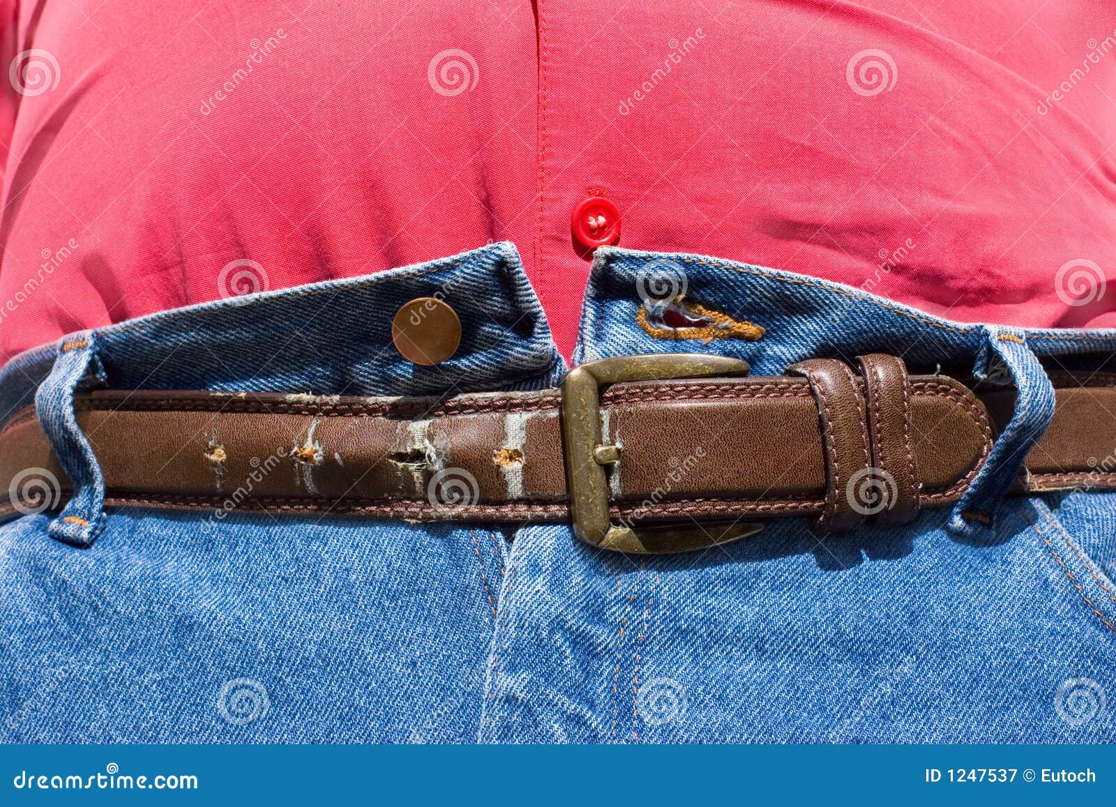 Obesity - Belt Last Hole stock image. Image of body, leather - 1247537