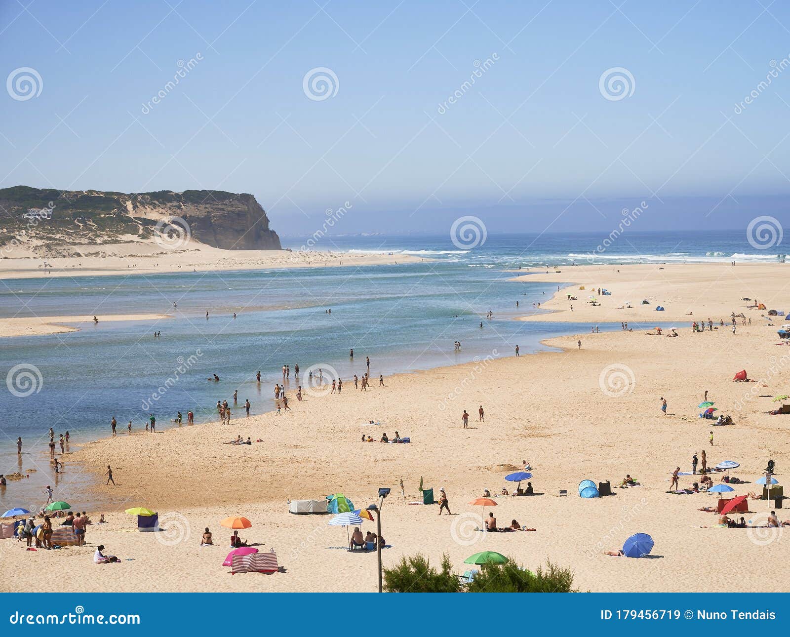 Obidos Lagoon At Foz Do Arelho Editorial Stock Image Image Of Arelho Portuguese