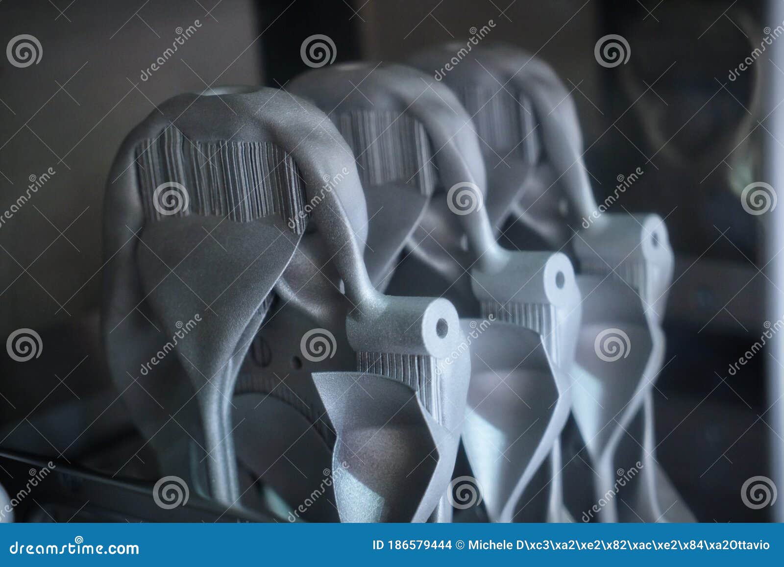 Object Printed from Metal Powder on Metal 3d Printer Stock Photo ... - Object PrinteD Metal PowDer D Printer MoDel CreateD Laser Sintering Machine Close Up Concept InDustrial Revolution 186579444