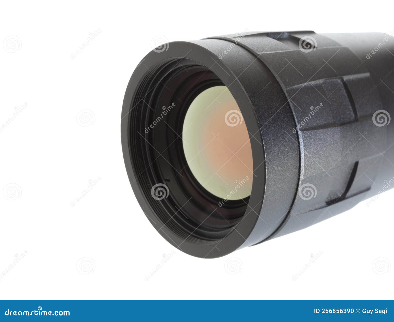 Objective Lens with Sensor Behind on Night Vision Stock Photo Image