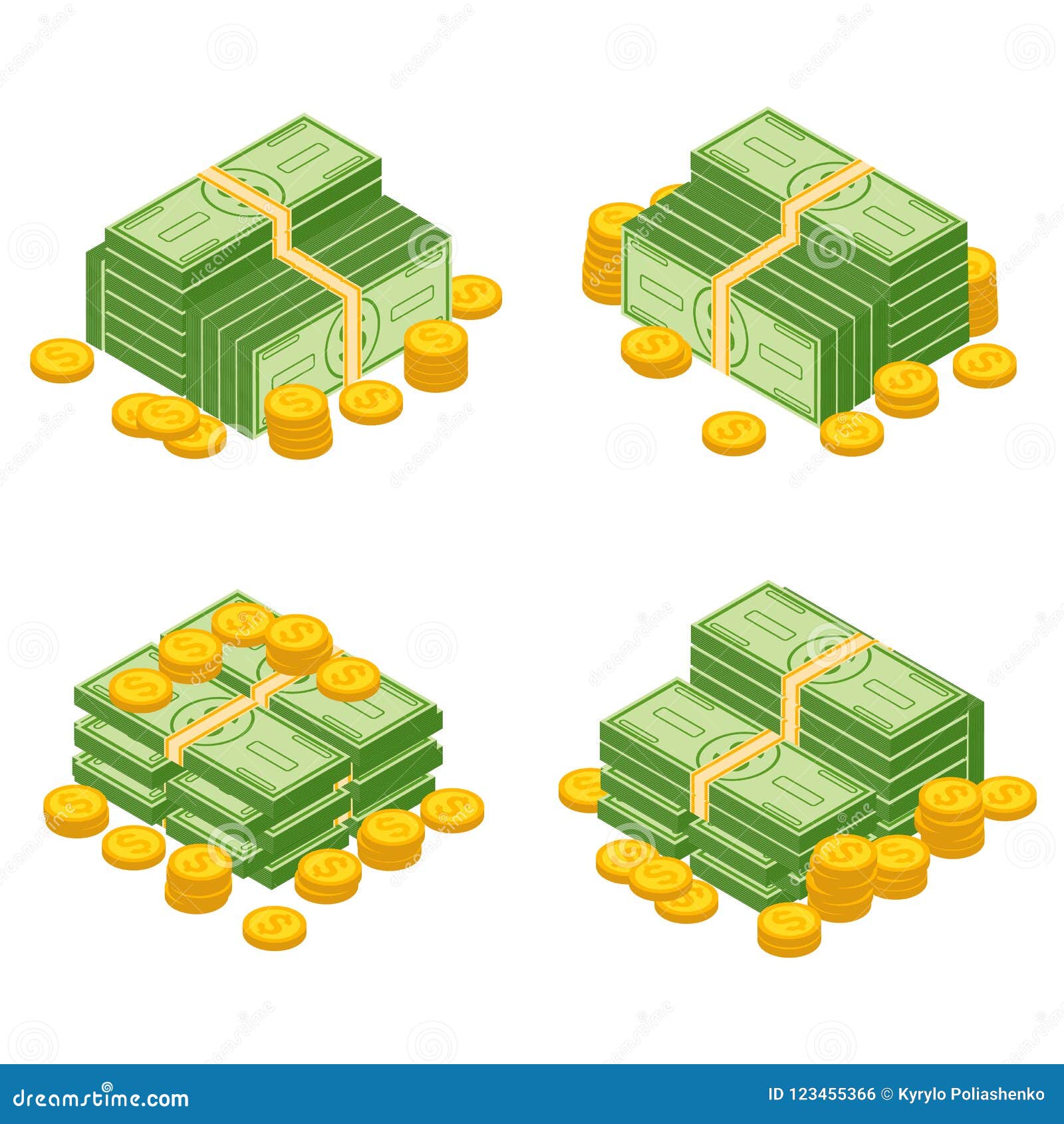 Money cash heap. stock vector. Illustration of debt - 123455366