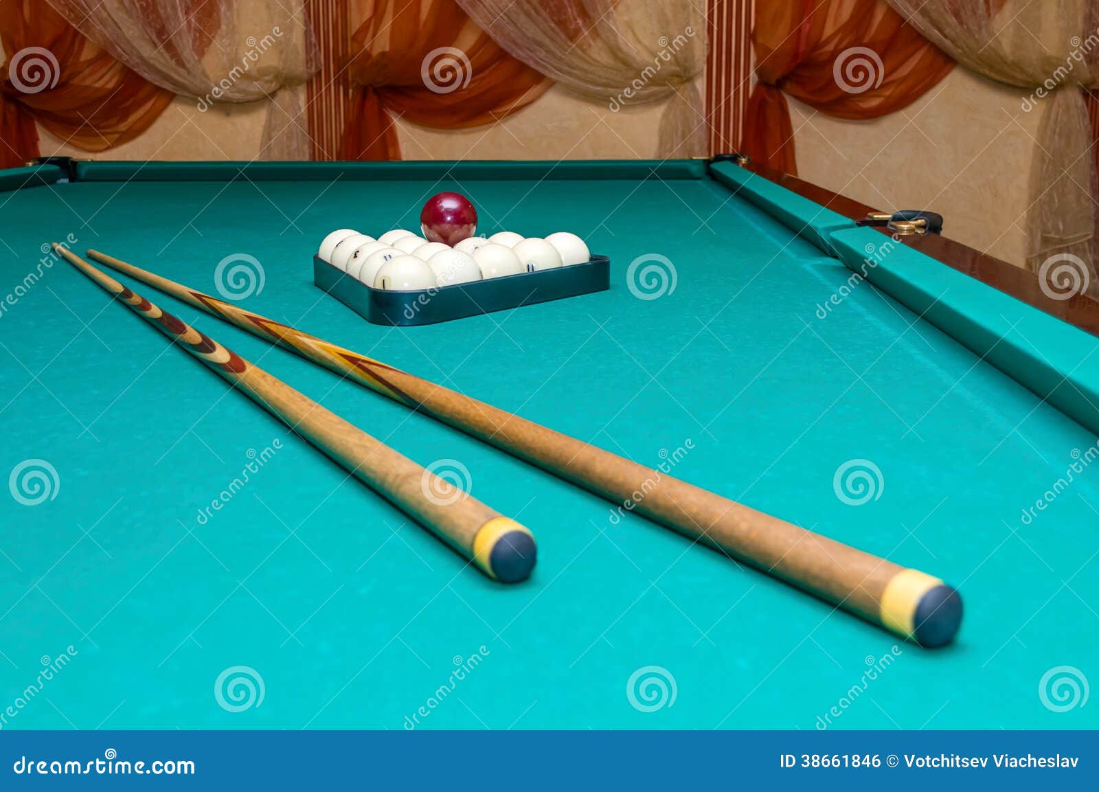 Objects for Russian Billiards Stock Photo Image of game, leisure