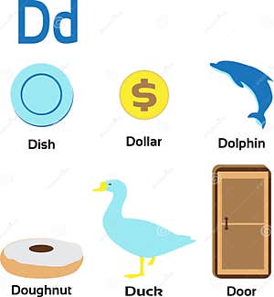 Alphabet Letter D Pictures Cartoon Vector CartoonDealer 50724099