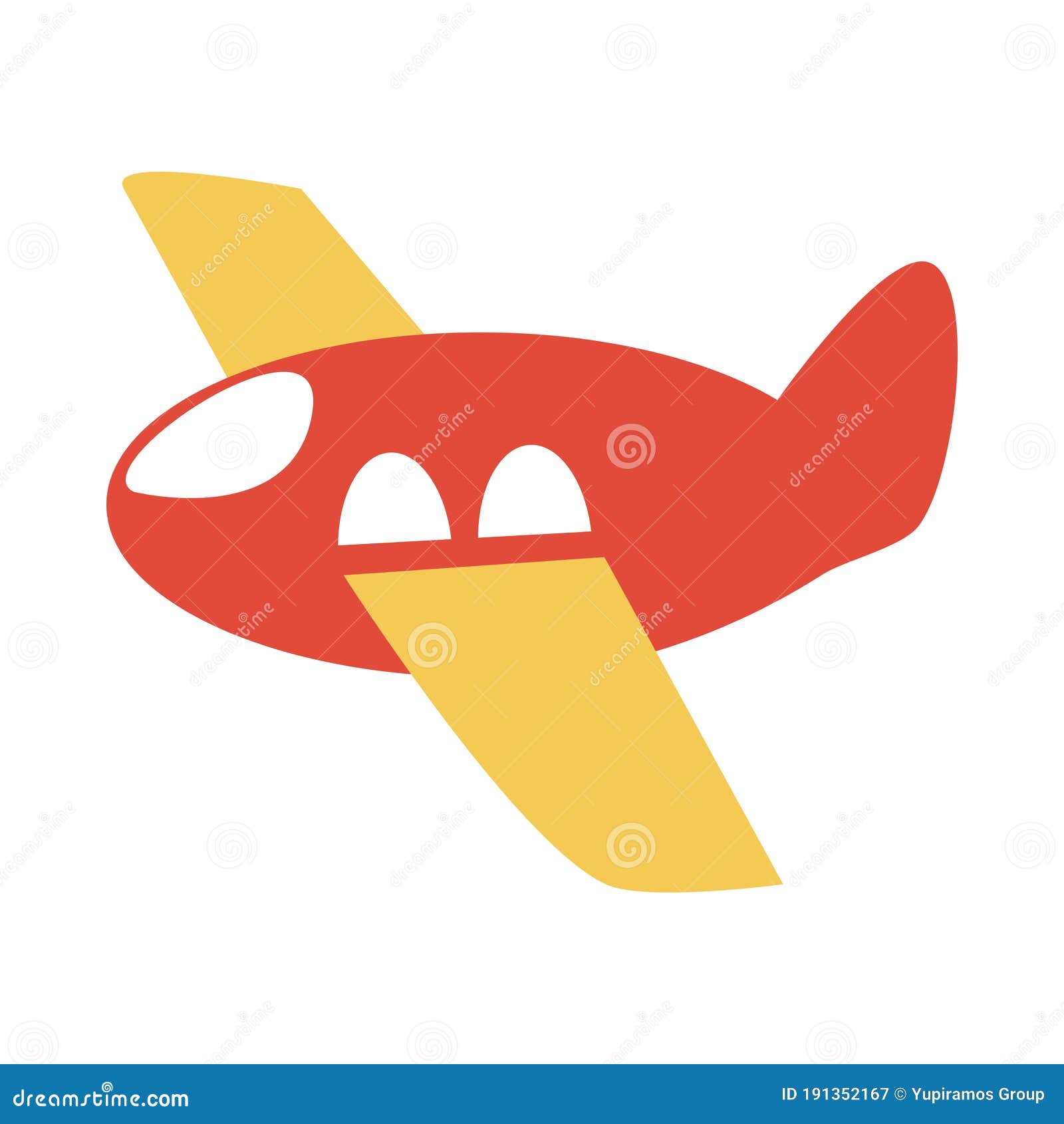 Objeto De Juguete De Avión De Plástico Para Niños Pequeños Que Jueguen  Dibujos Animados De Estilo Plano Ilustración del Vector - Ilustración de  estilo, cabrito: 191352167