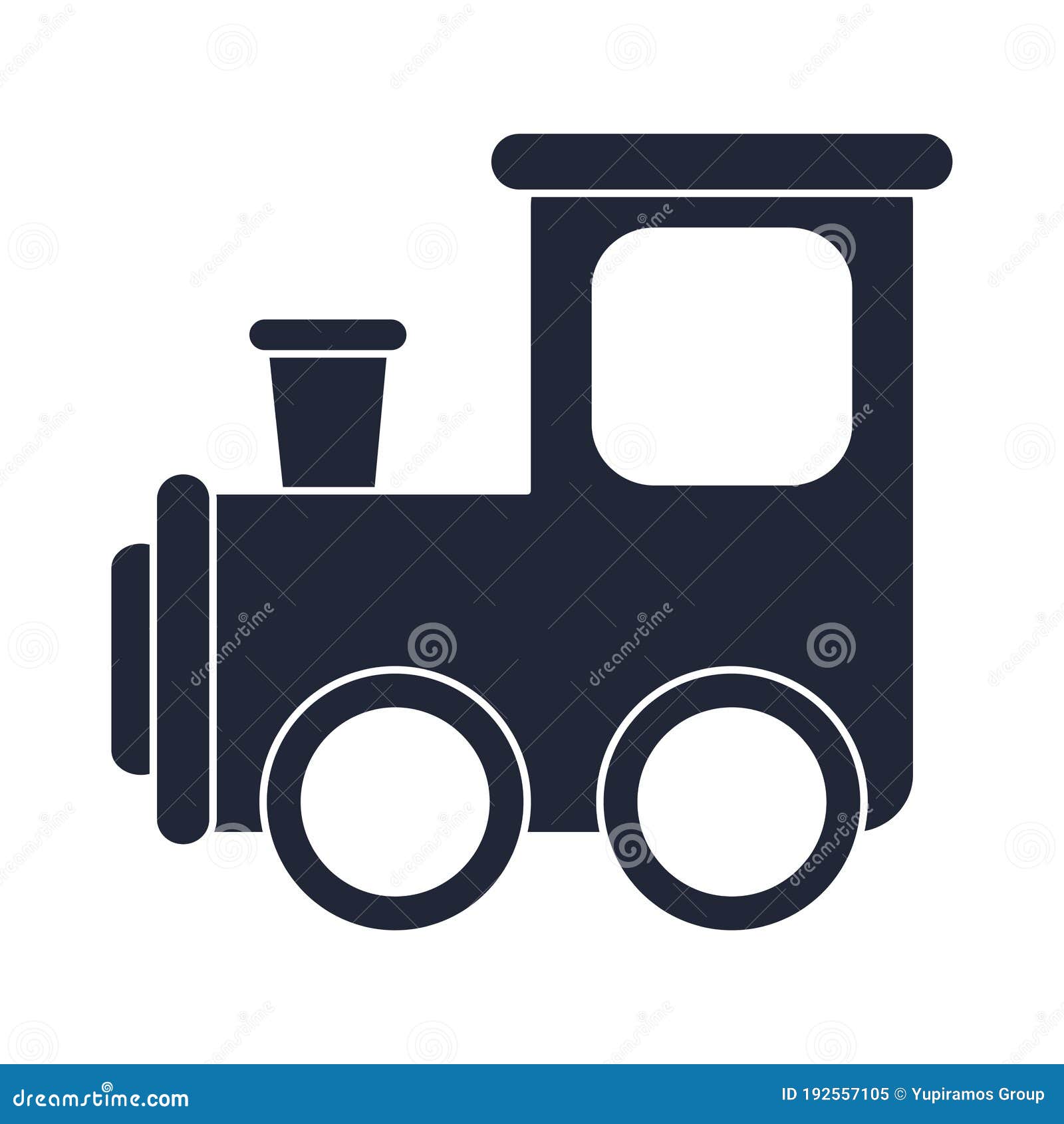 Objeto De Juguete Del Tren De Dibujos Animados Para Niños Pequeños Que  Juegan Al Icono Del Estilo De La Silueta Ilustración del Vector -  Ilustración de objeto, madera: 192557105