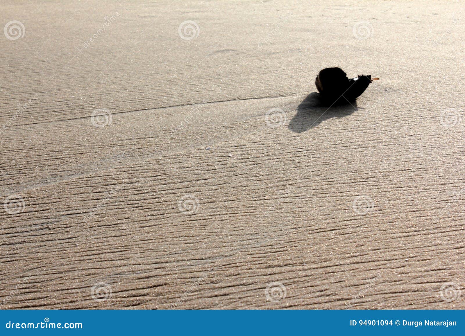 Objeto Solitario La Arena Foto archivo - Imagen de playa, recorrido: