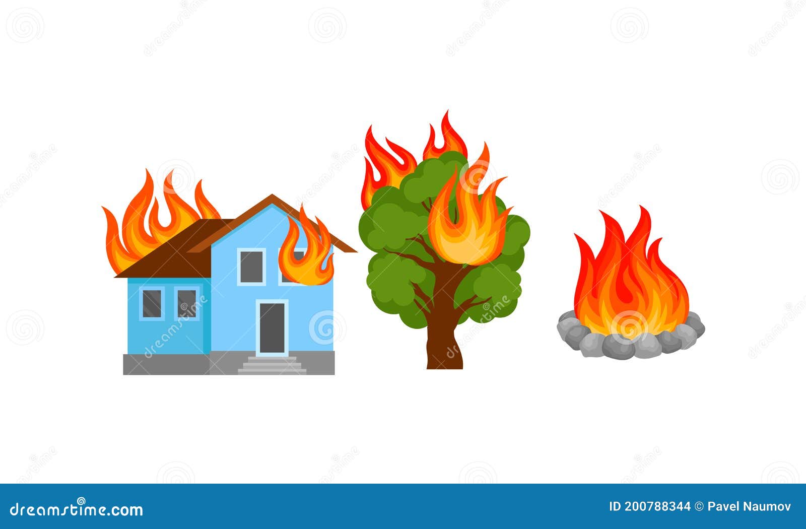 Linha Dois De Fogo Sem Emenda Ilustração do Vetor - Ilustração de incêndio,  morno: 94797592