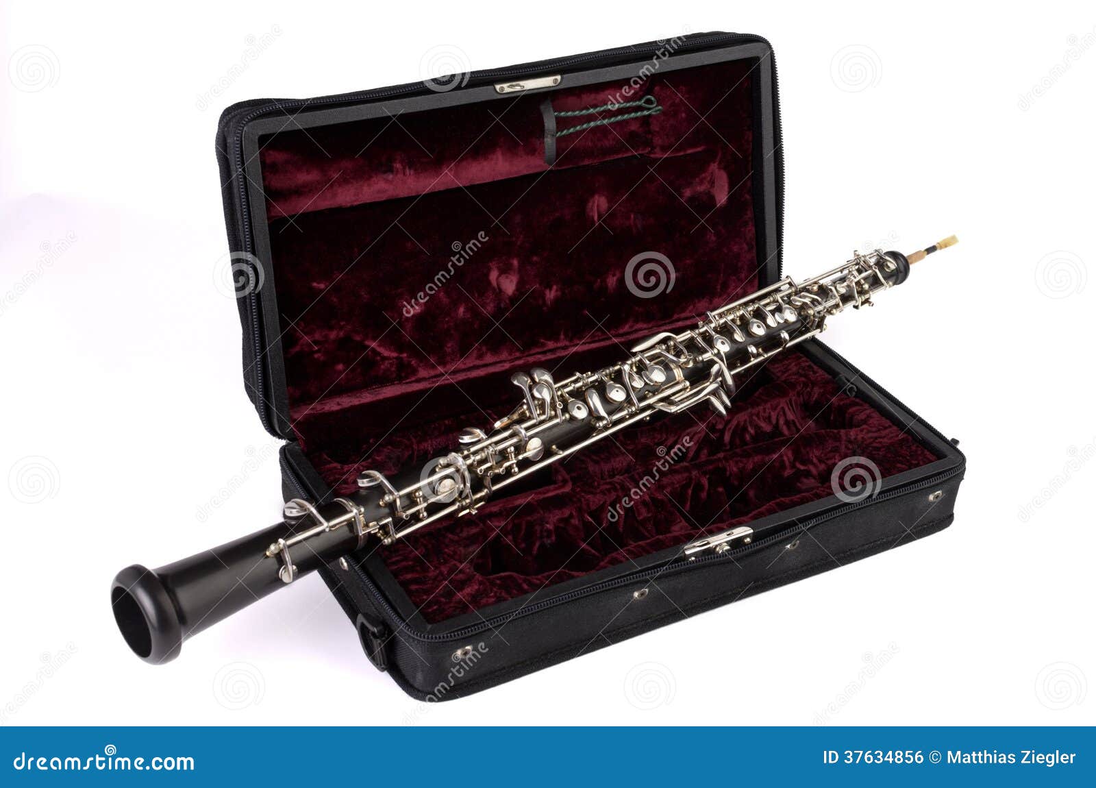 Oboe mit Fall stockfoto. Bild von einstellen, schnitt 37634856