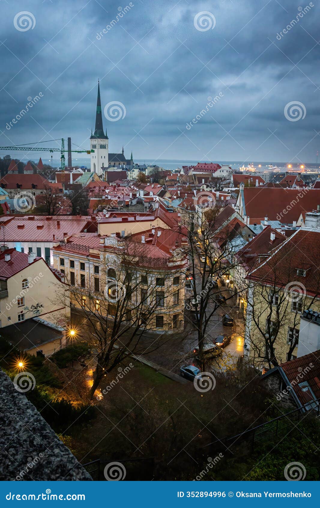 observation deck overlooking the old town of tallinn