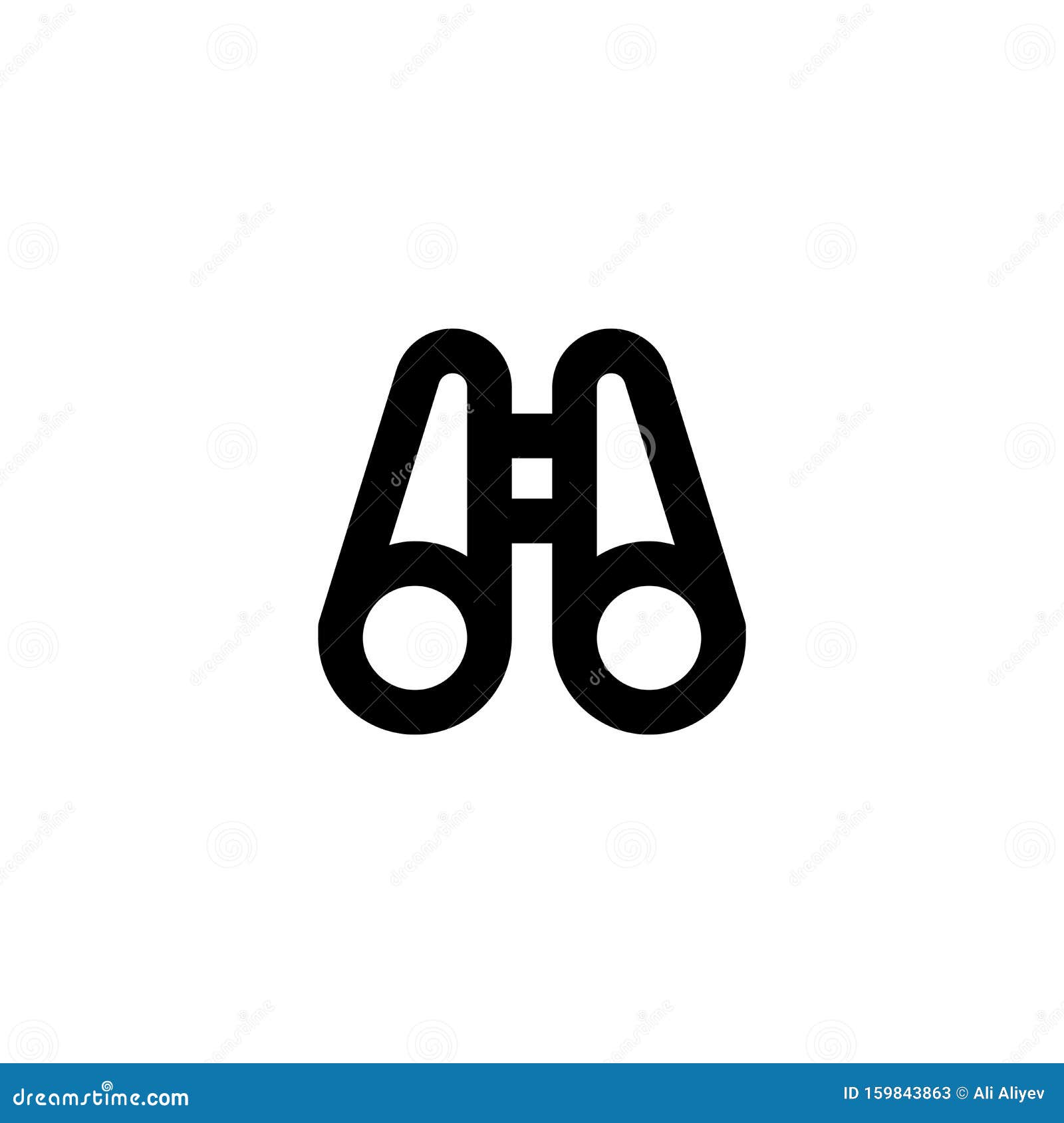 binocle icon. army explore sign