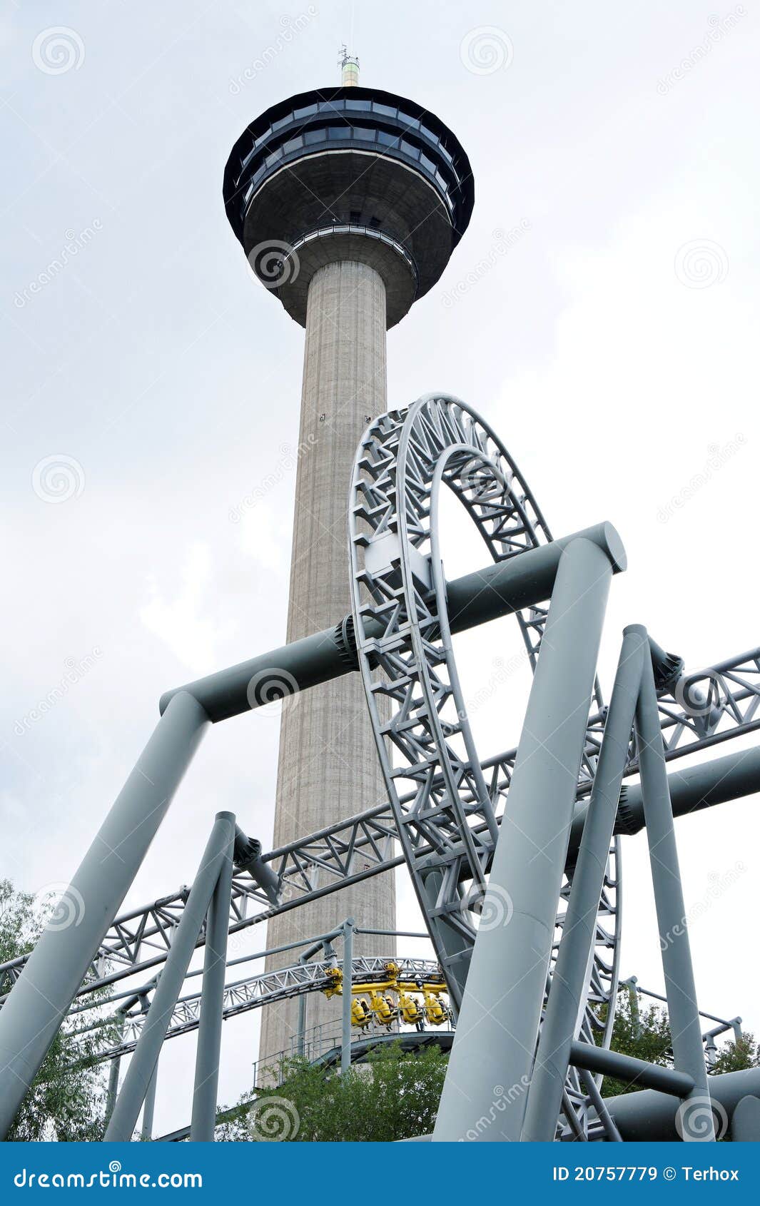 Observation tower in park stock image. Image of finland 20757779