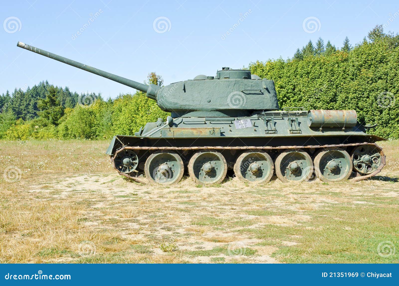 Obsolete Soviet Tanks stock image. Image of blue, vehicles 21351969