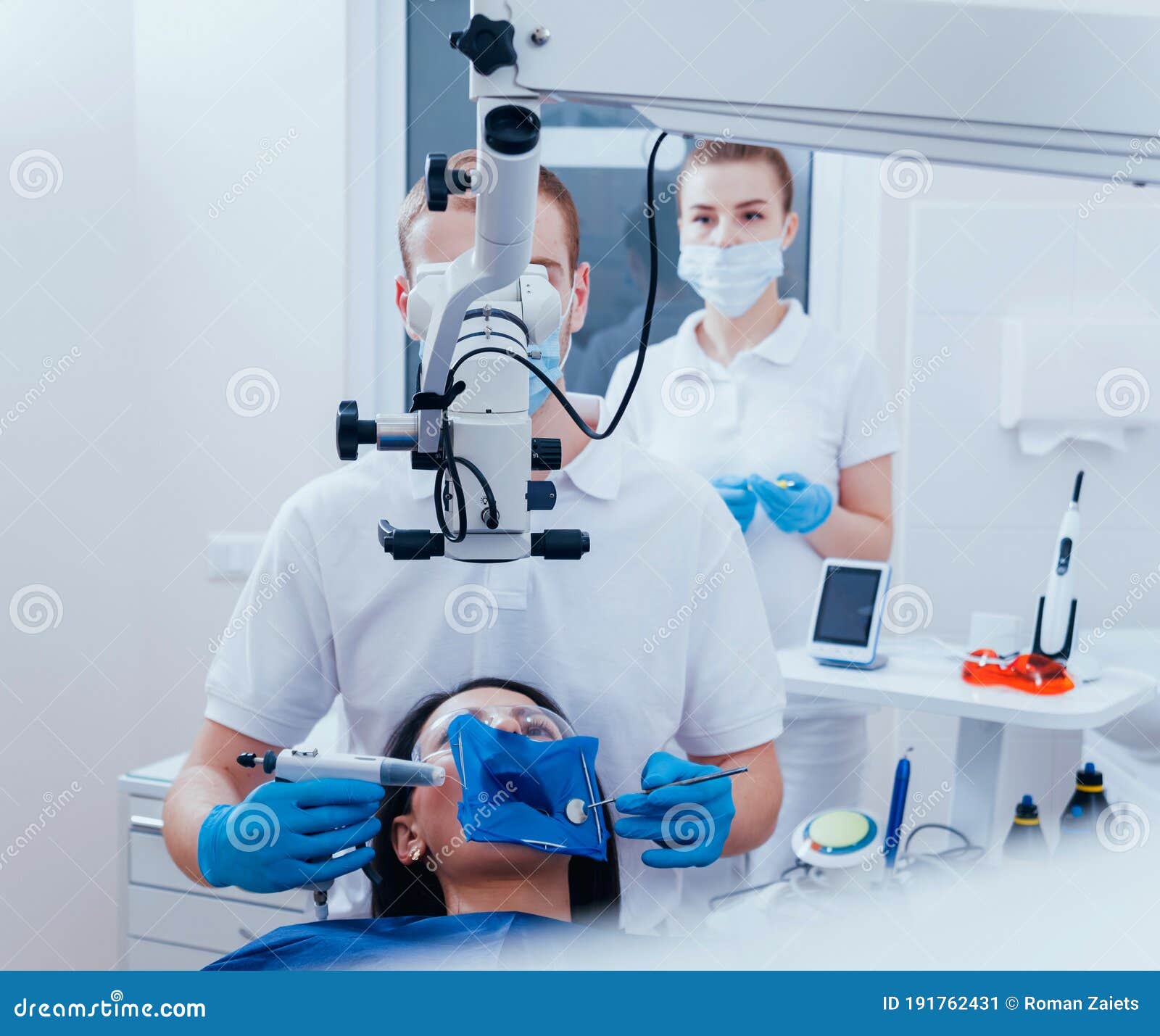 Obturation of Root Canals during Endodontic Treatment Stock Image