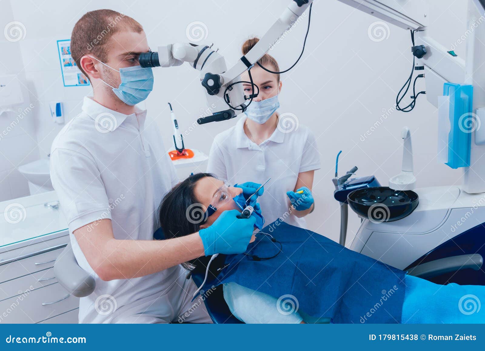 Obturation of Root Canals during Endodontic Treatment Stock Photo