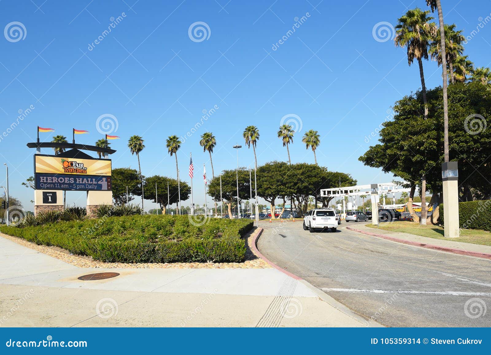 OC Fair and Event Center Main Gate Editorial Stock Image Image of