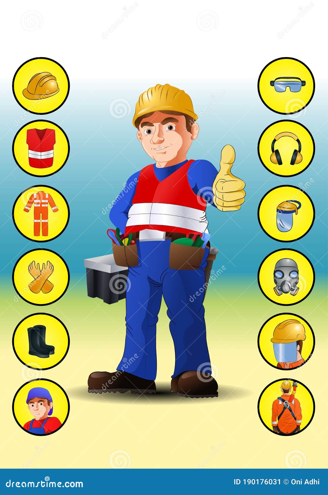 Occupational Awareness Events Poster of Construction Workers Safety