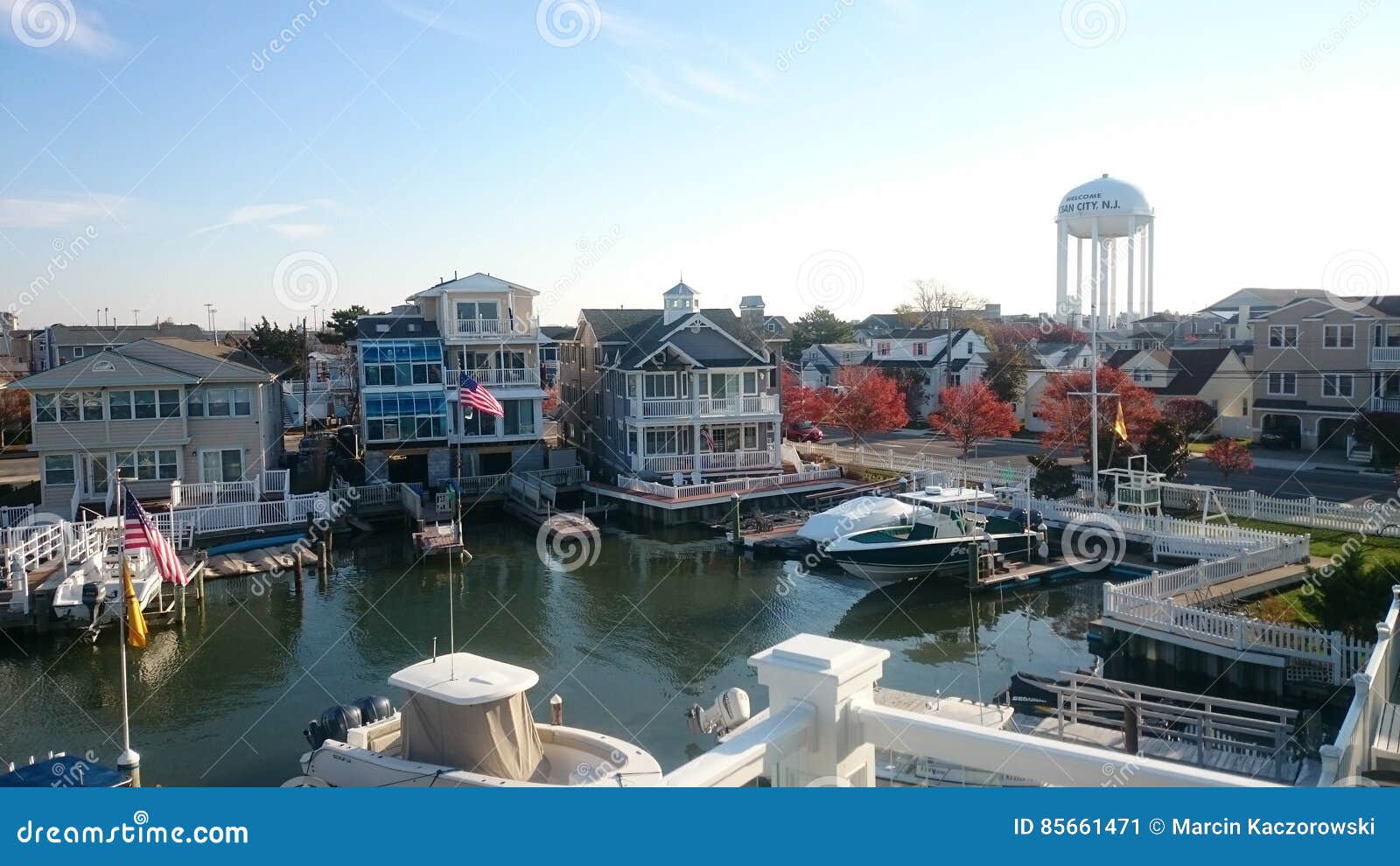Ocean City NJ editorial photo. Image of boat, city, ocean 85661471