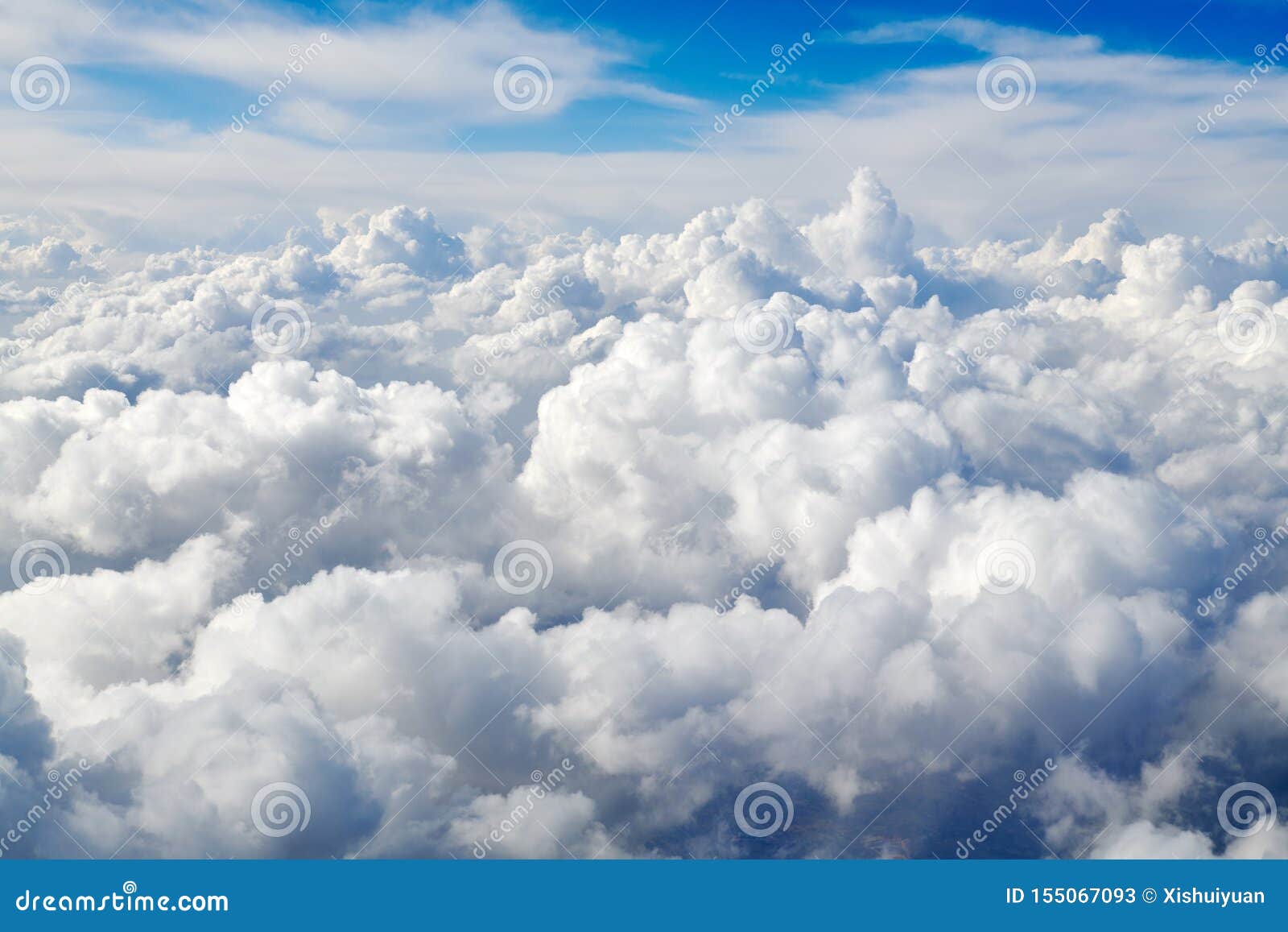 ocean of clouds stock image. scenes - 155067093