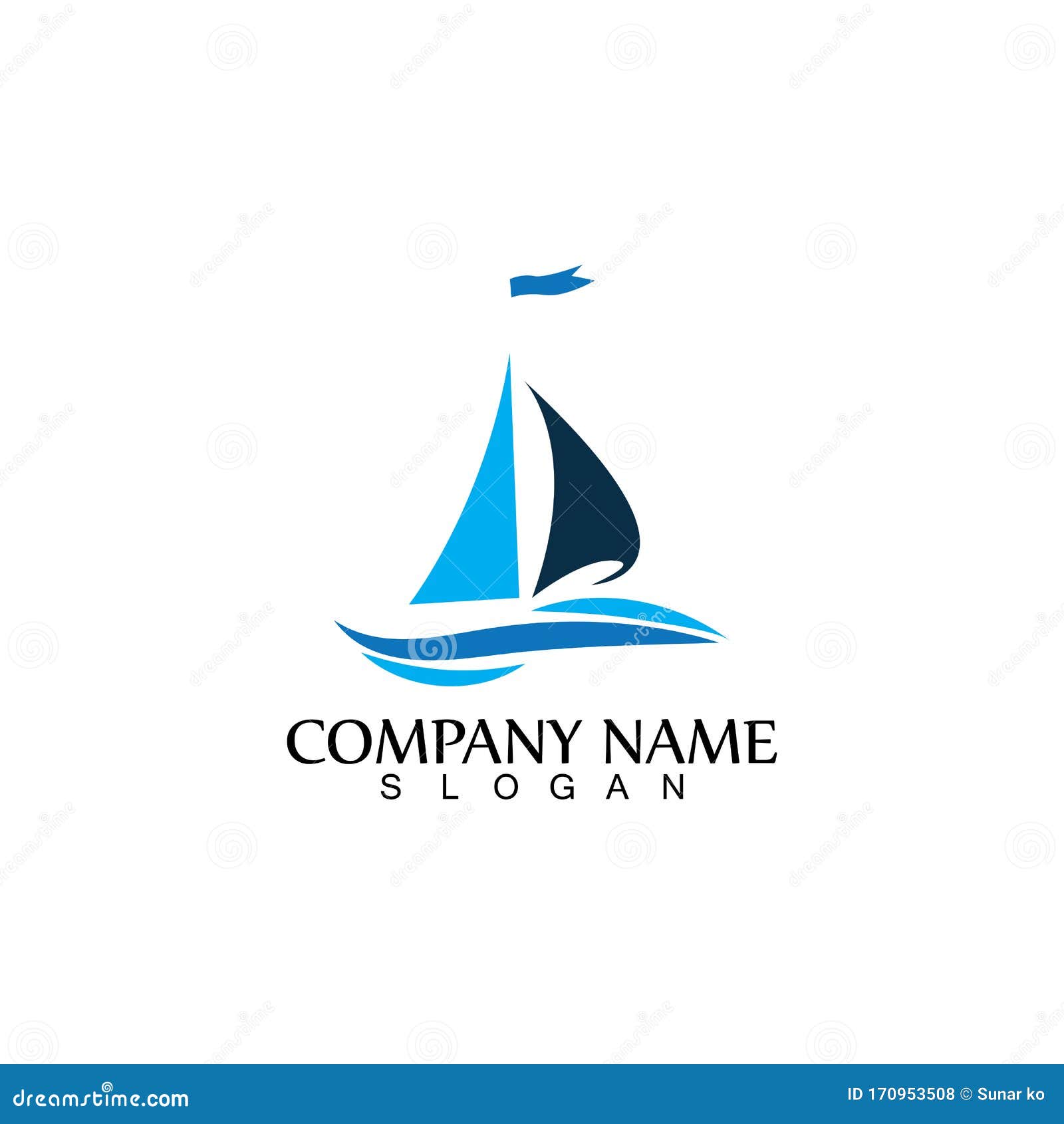 Ocean Cruise Linear Ship Silhouette Simple Linear Logo-vector Stock ...