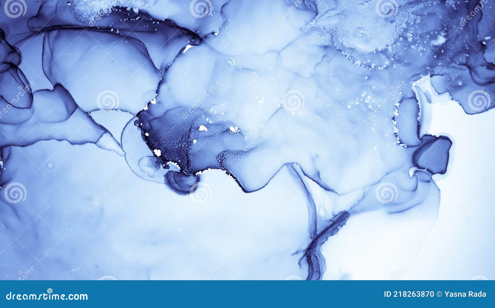 Ocean Ink Painting. Fluid Wave Background Stock Photo - Image of drop ...