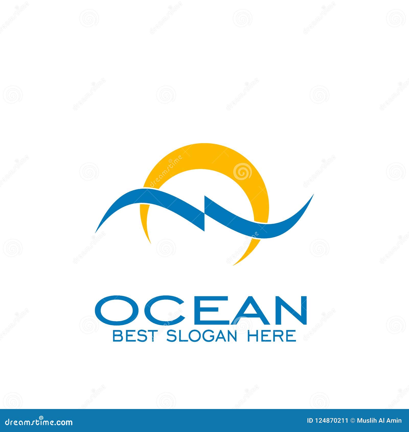 Ocean Logo Design, Vector Icons. Stock Vector - Illustration of vector ...