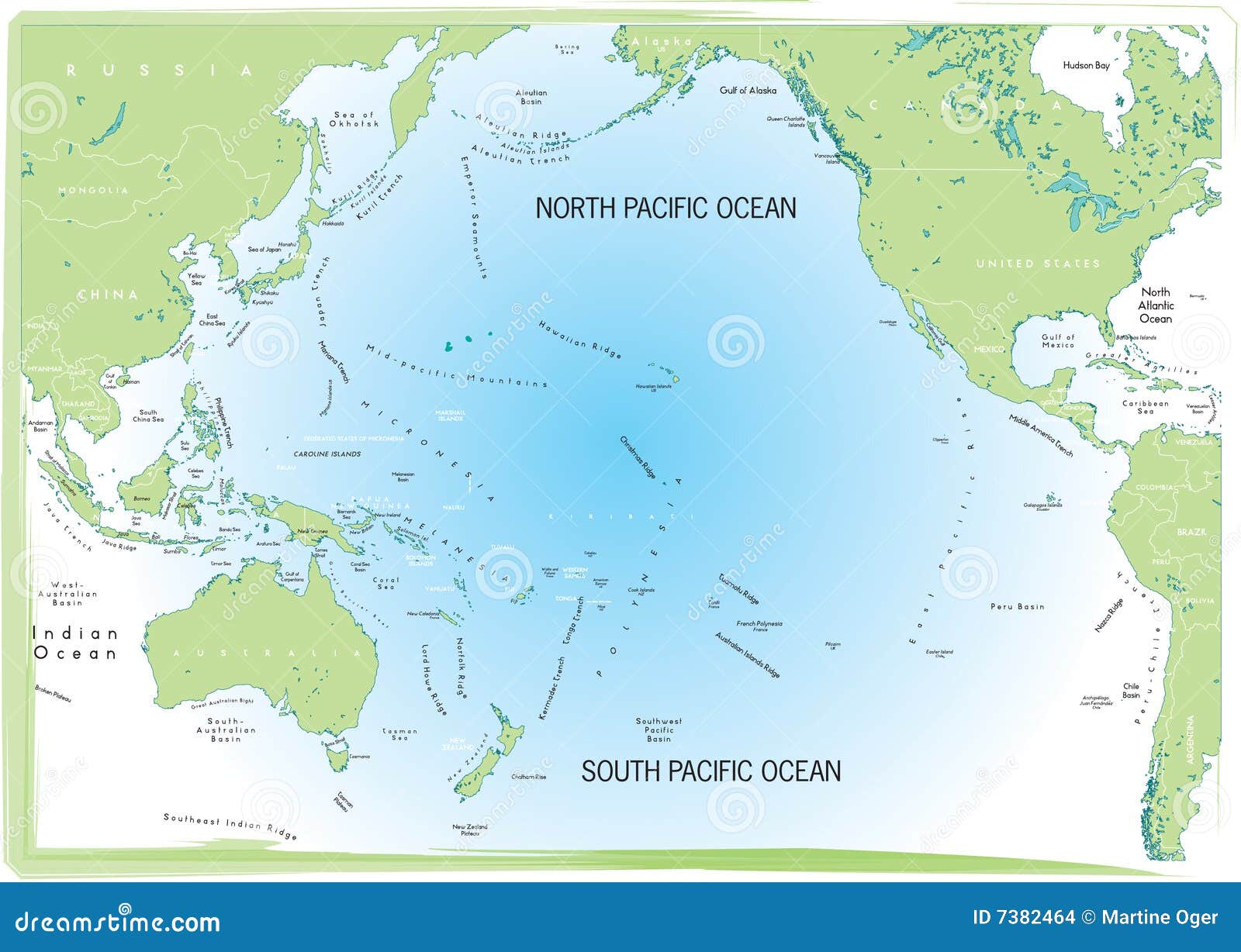 ocean pacific map.