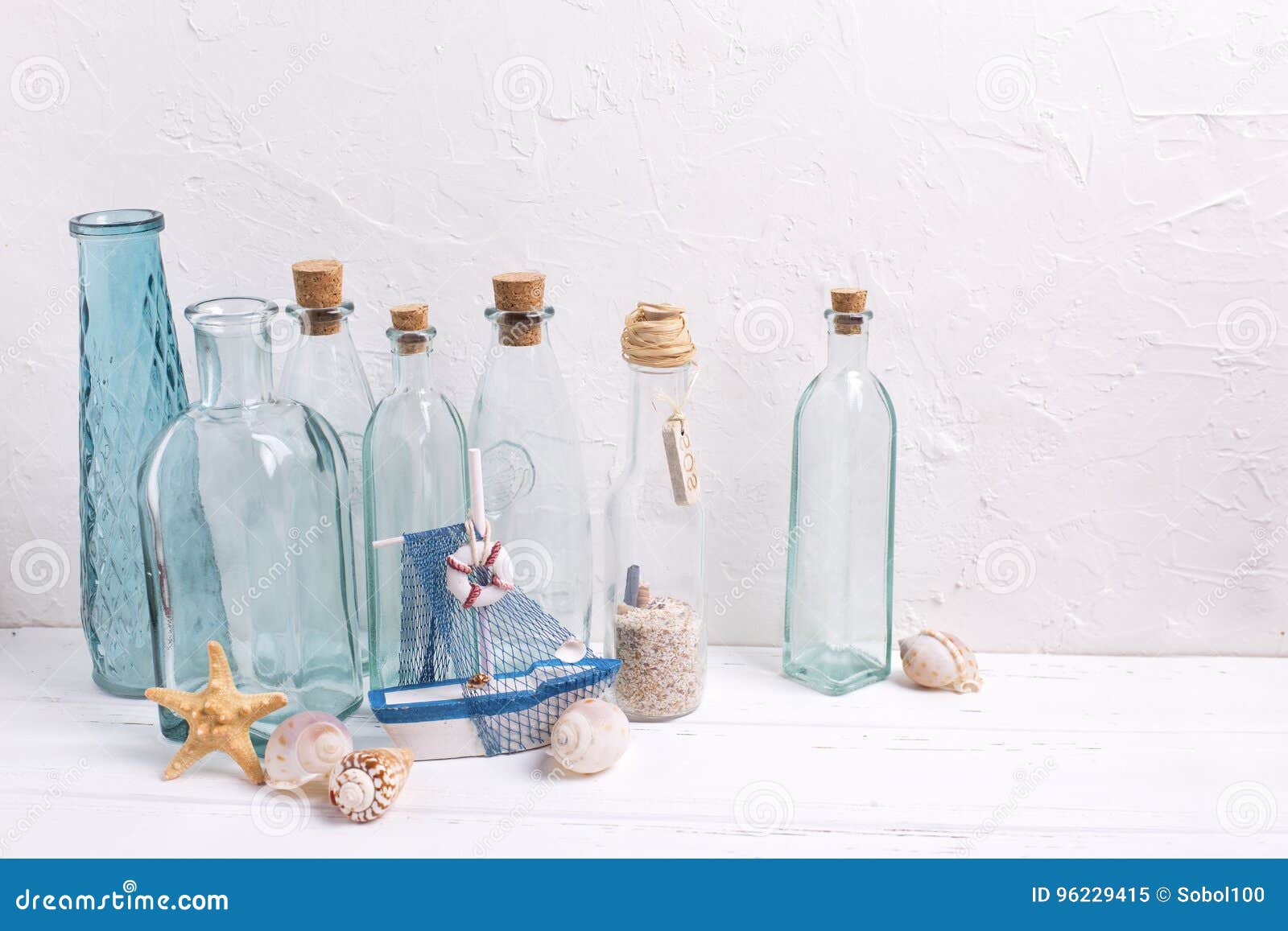 Ocean or Sea Theme Home Decorations. Stock Image - Image of boaat, summer:  96229415