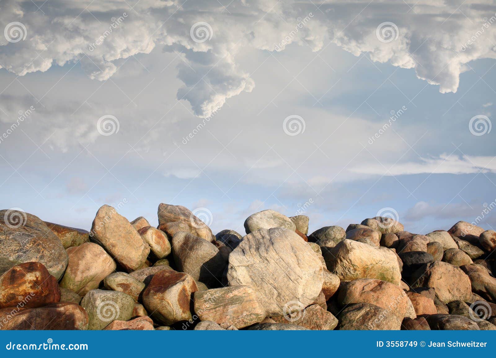 Ocean stones stock image. Image of cumulus, nature, coast 3558749