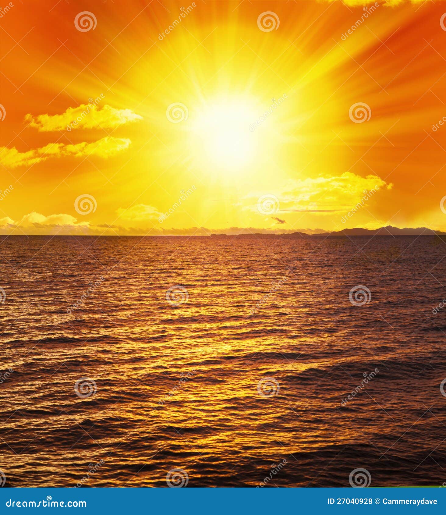 ocean sunset sun water waves