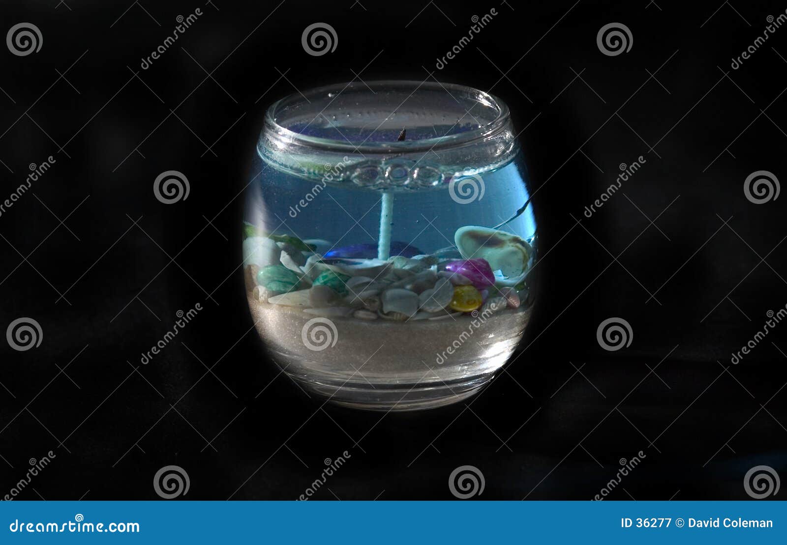 ocean theme candle 