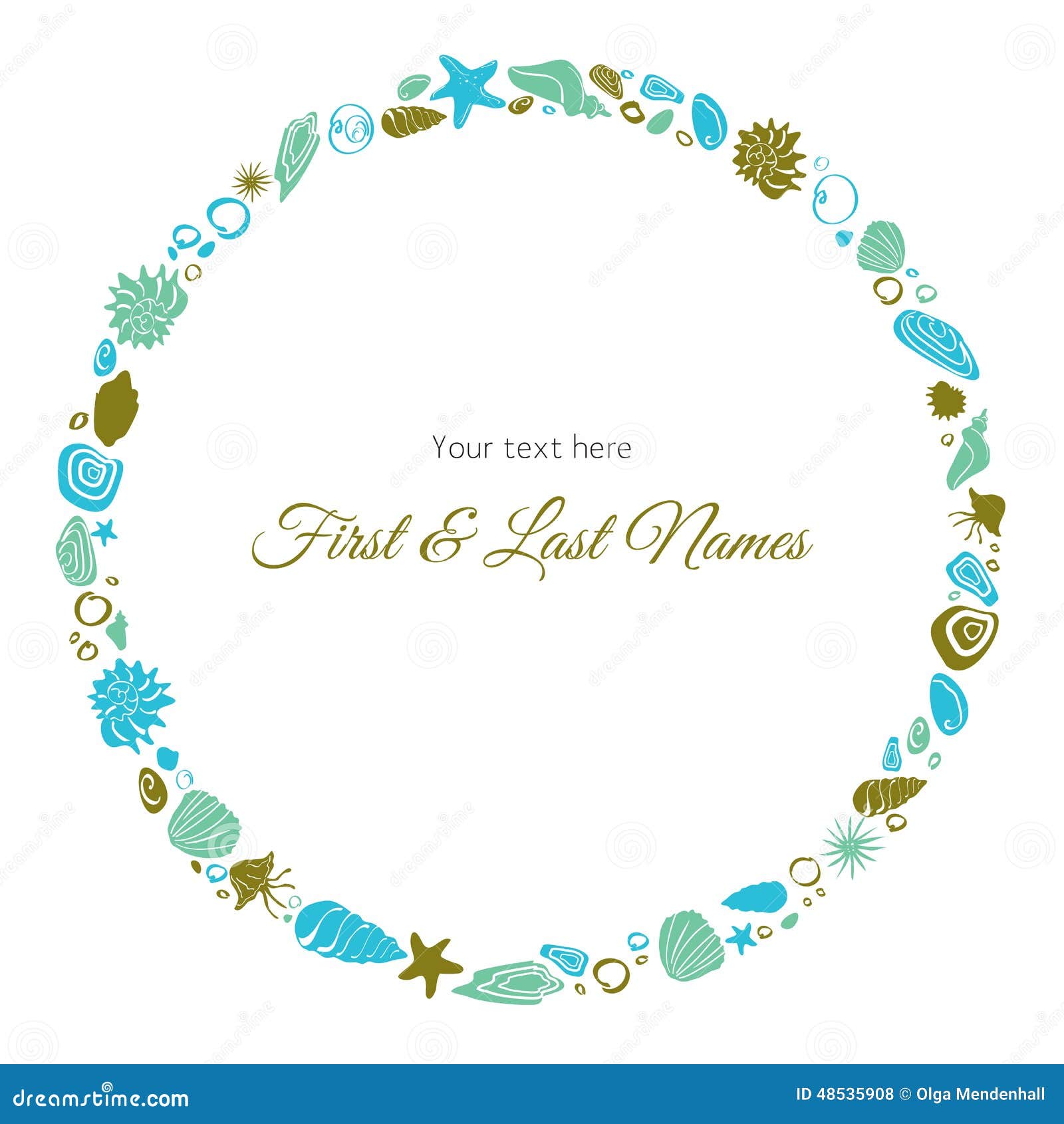 ocean theme invitation border