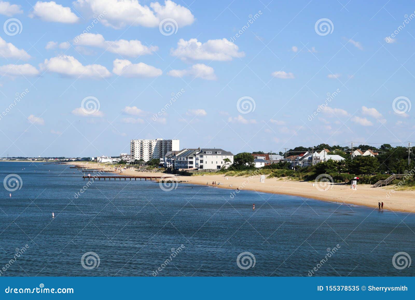 Ocean View Beach In Norfolk Va Stock Image Image Of Chesapeake Holiday