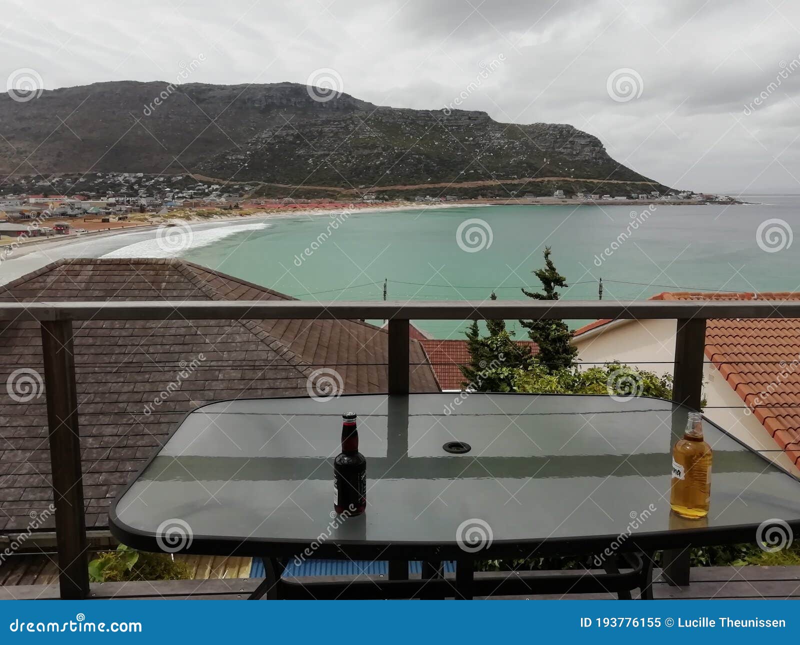 Ocean view Fish Hoek stock image. Image of lake, shore 193776155