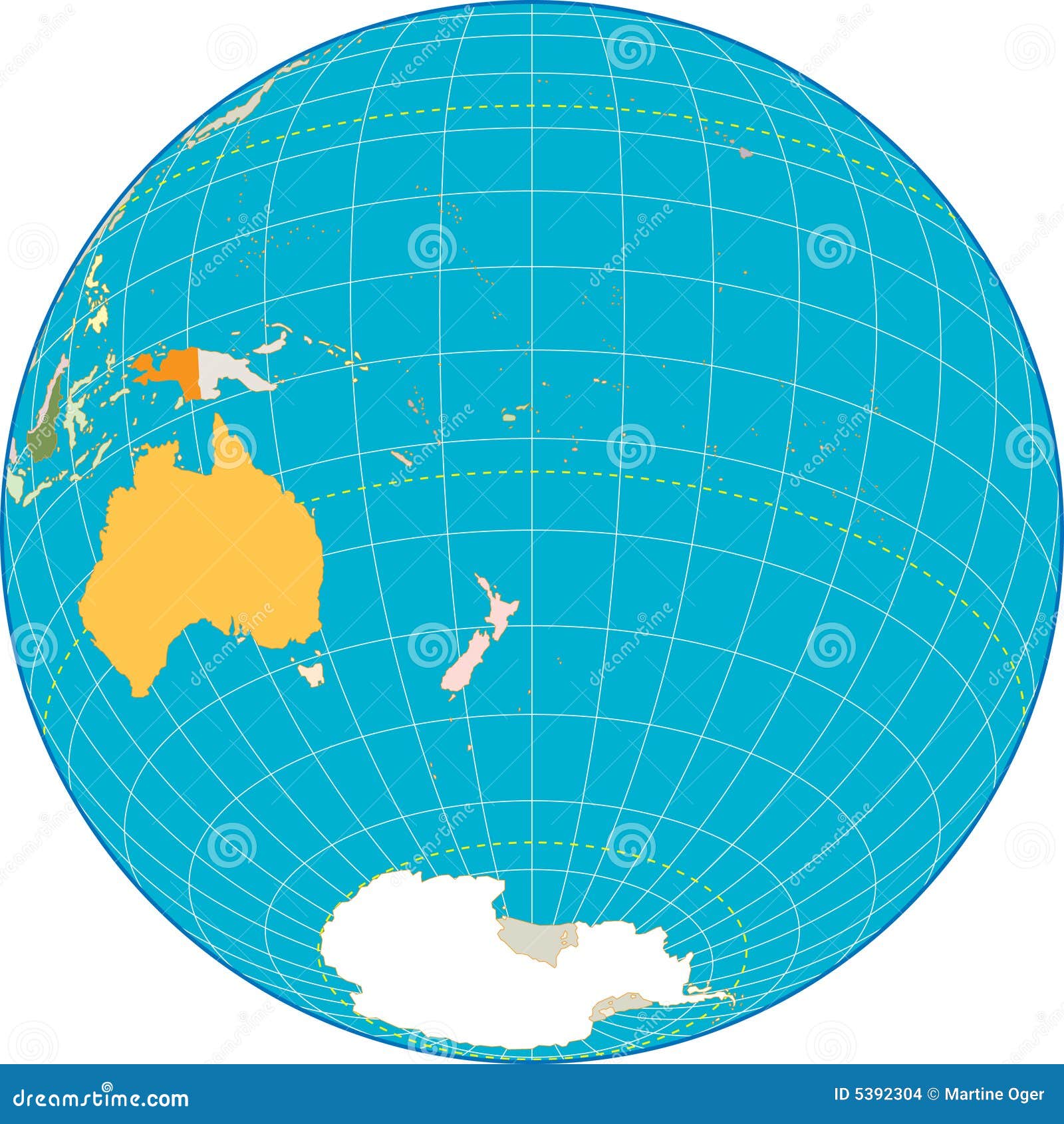 oceania globe