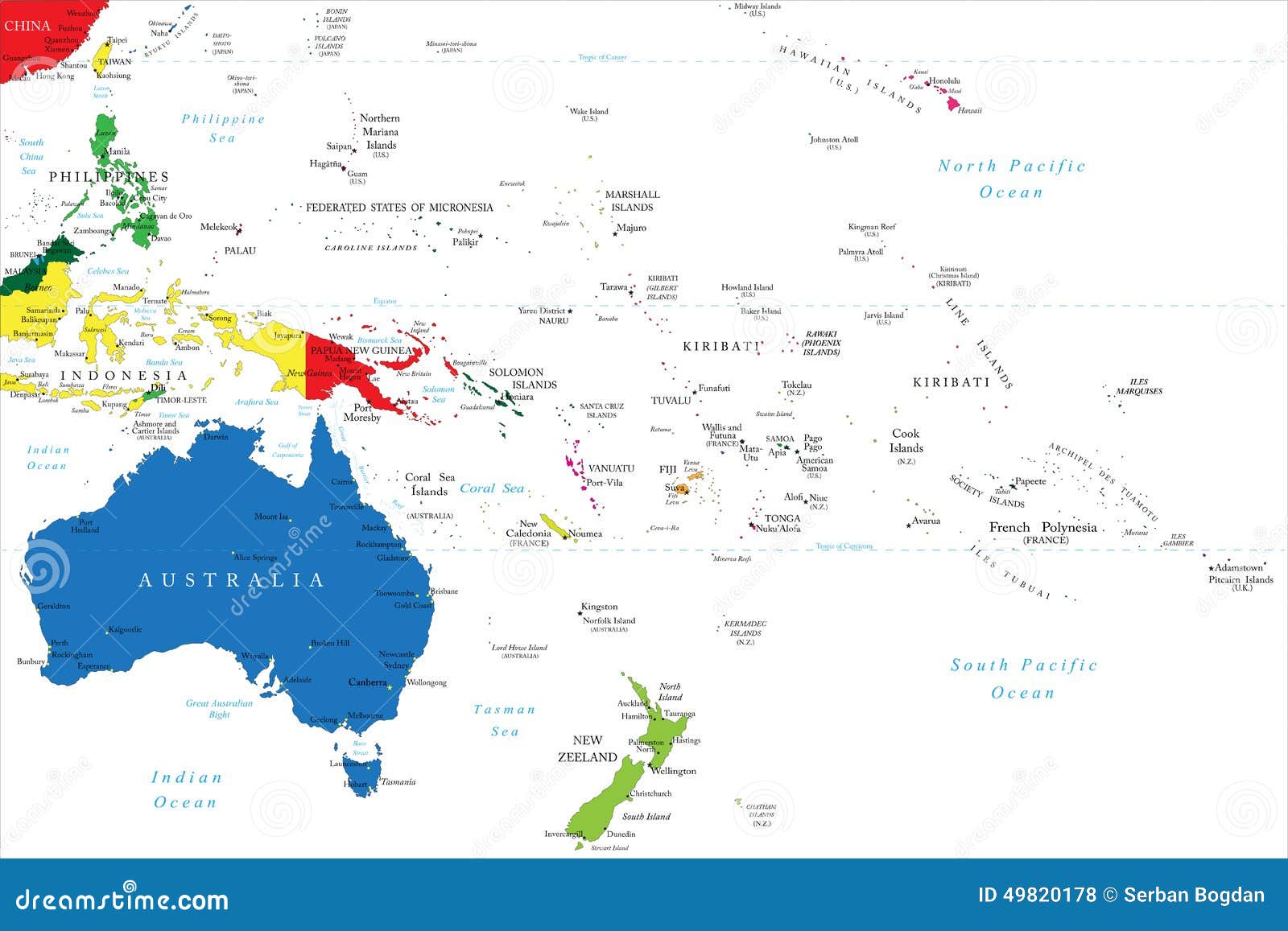 oceania map