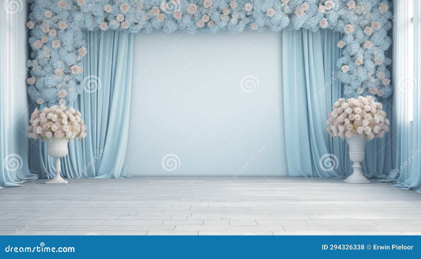 oceanic blue wedding decor