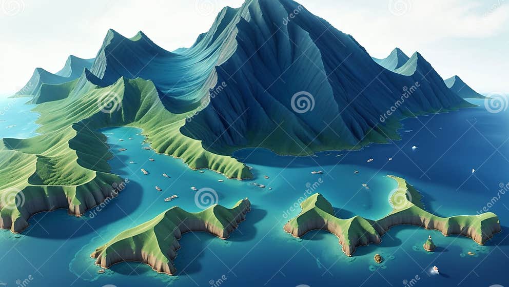 "Oceanic Odyssey: Navigating the Depths of Our Seas" Stock Illustration 