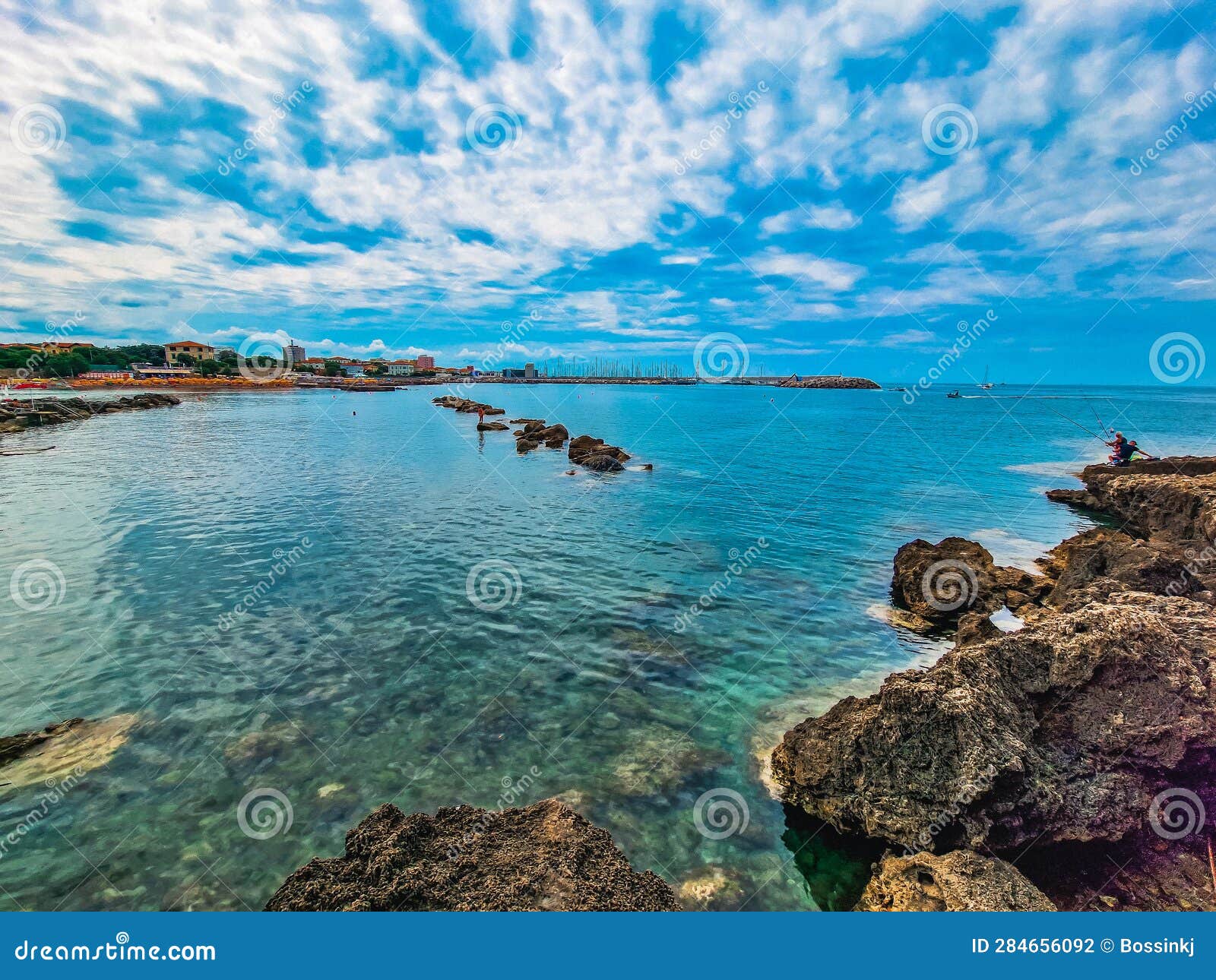 Ocean view in Italy stock photo. Image of oceanview 284656092