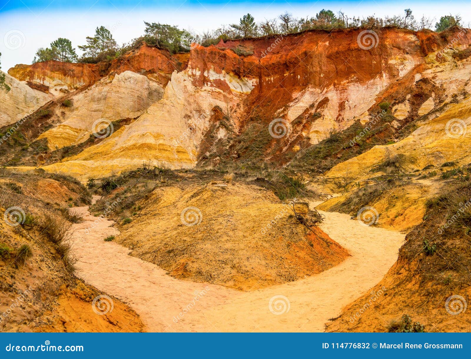 the ocher quarries of rustrel