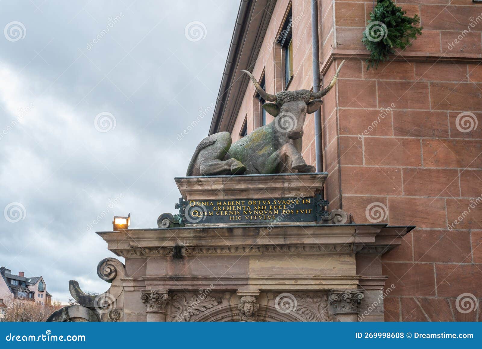 ochsenportal (ox gate) former entrance to medieval meat market - nuremberg, bavaria, germany