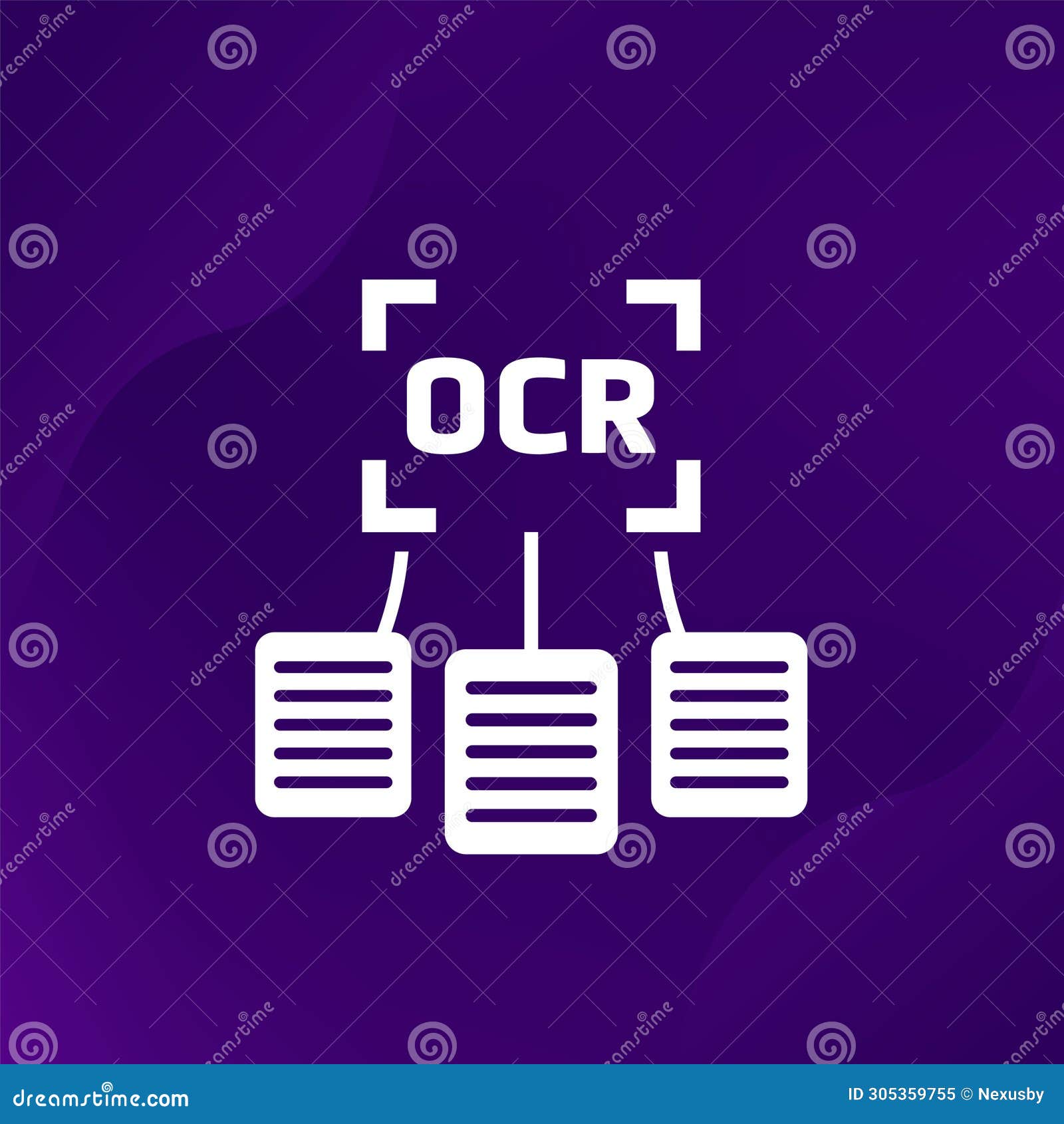 ocr icon for apps, optical character recognition