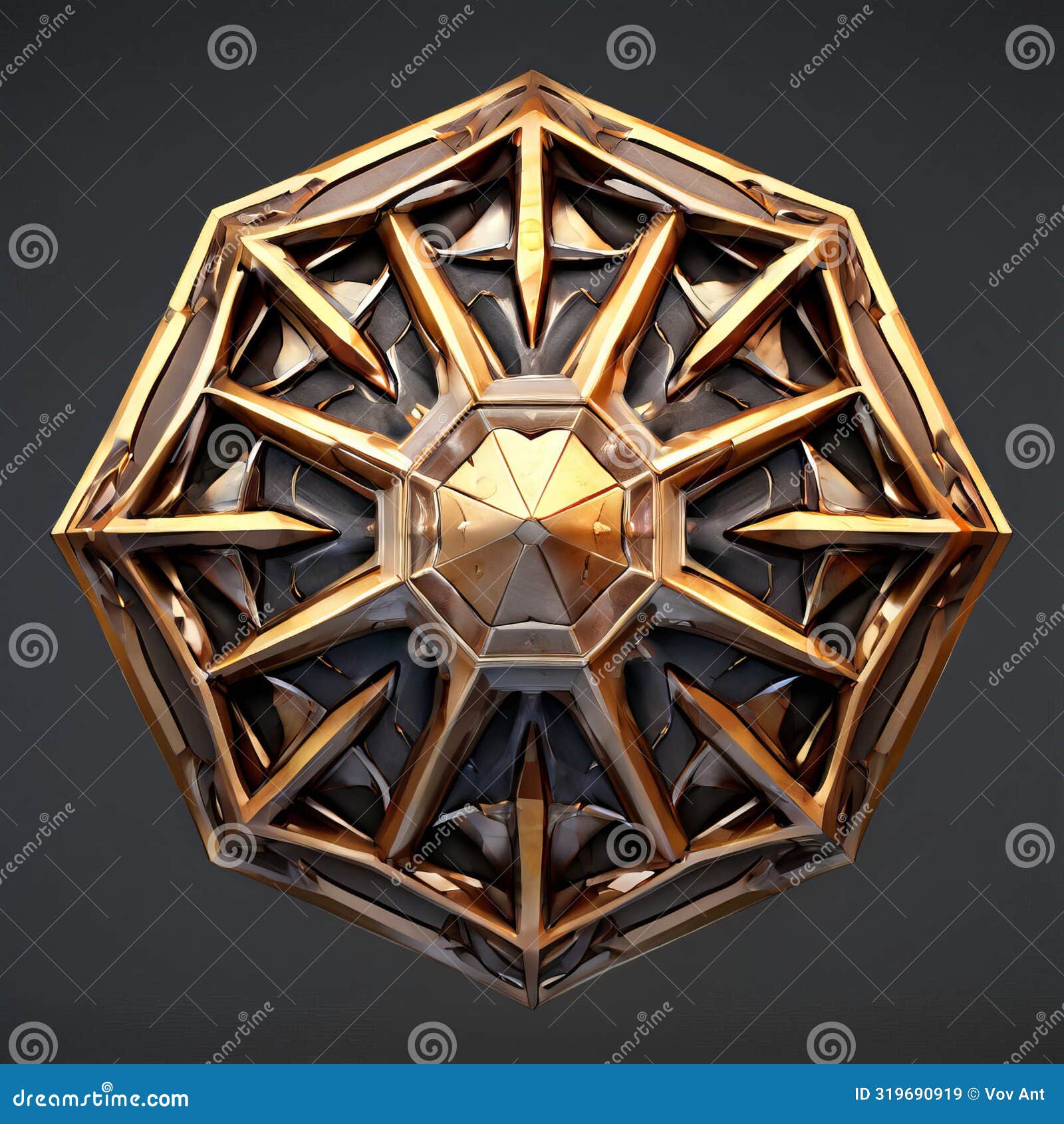 Octagon an Eight Sided Shape with Eight Angles and Sides Isolae Stock