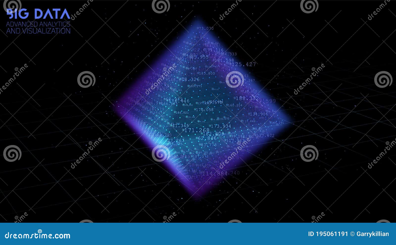 Octahedron Data Cloud Sorting Visualization. 3D Big Data Scientific ...