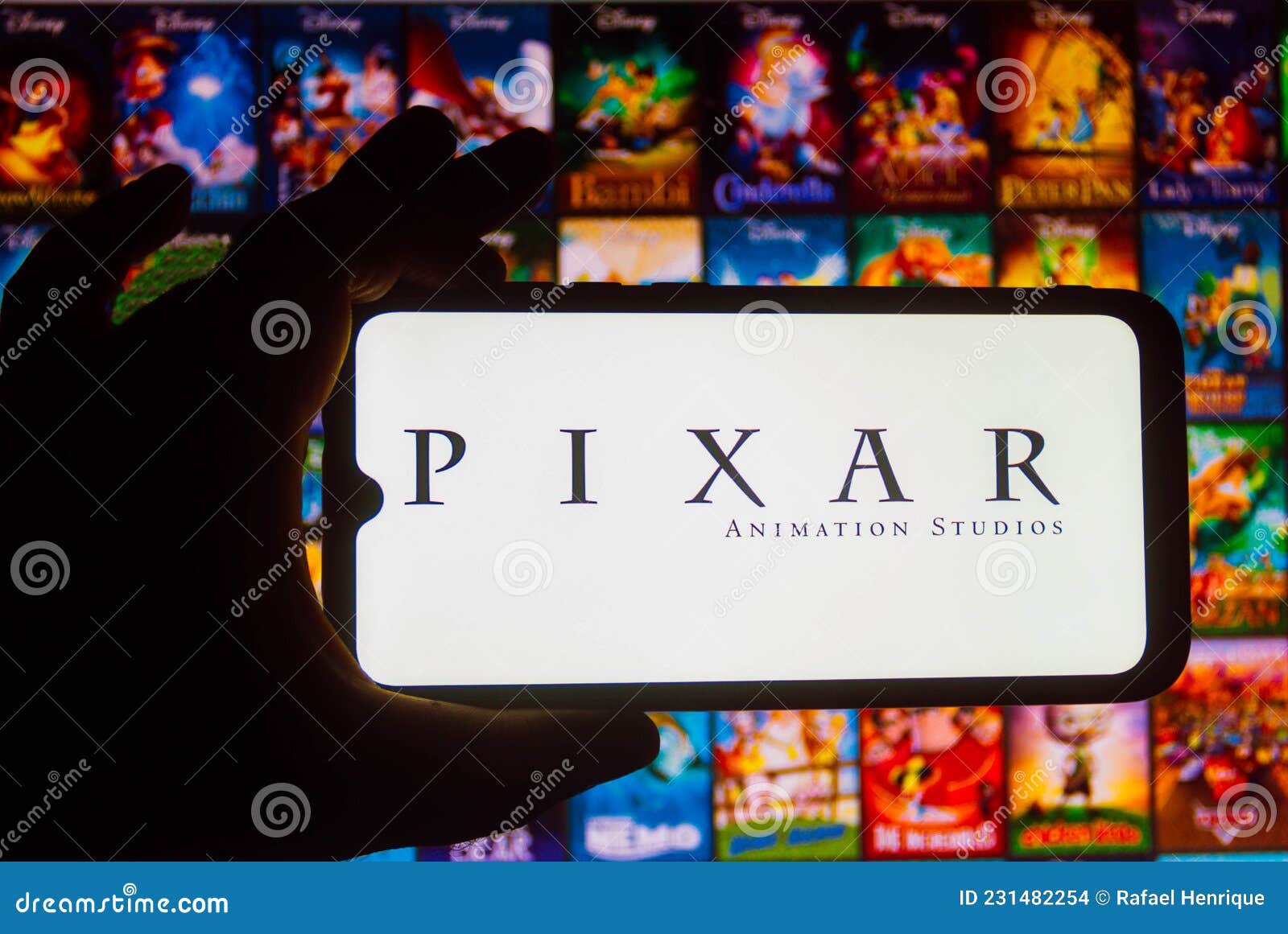 October 7, 2021, Brazil. in this Photo Illustration the Pixar Animation  Studios Logo Seen Displayed on a Smartphone Editorial Stock Image - Image  of logo, online: 231482254