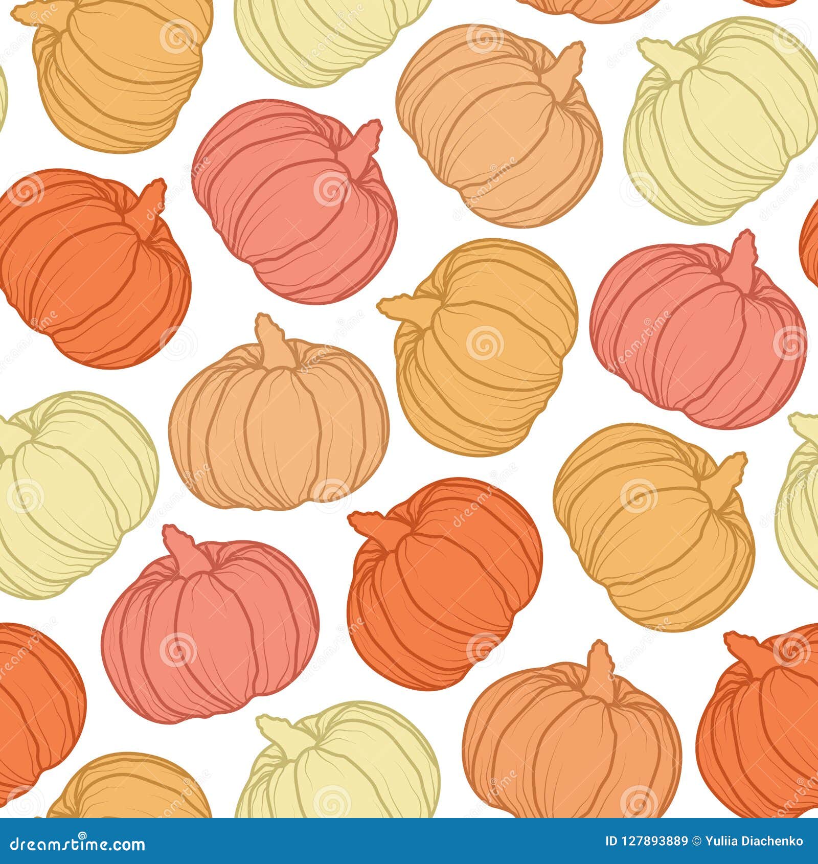 october seamless pattern.halloween colorful background