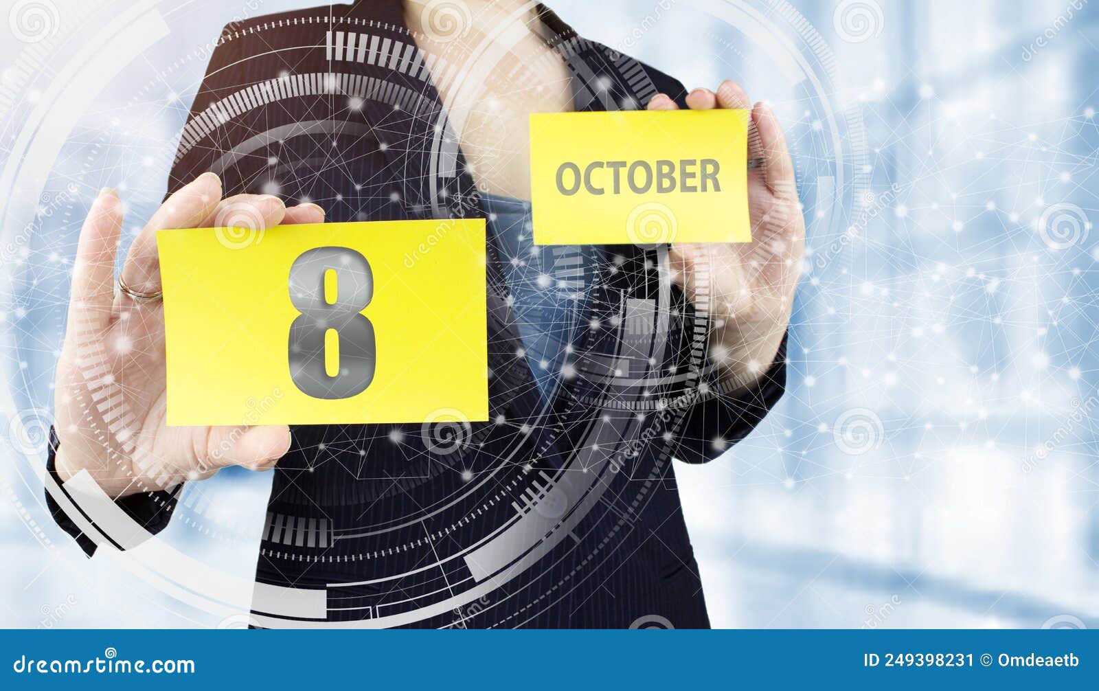 October 8th. Day 8 of Month, Calendar Date Stock Image Image of