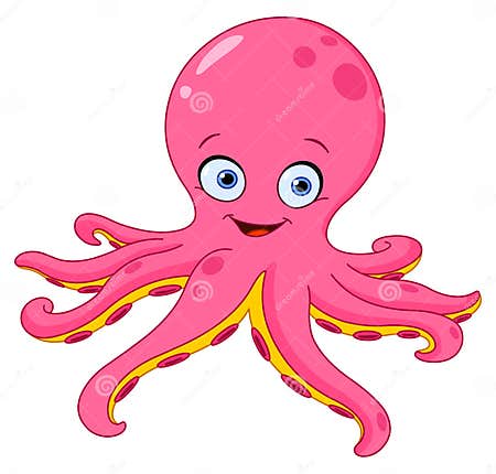 Octopus stock vector. Illustration of creature, girl - 21262175