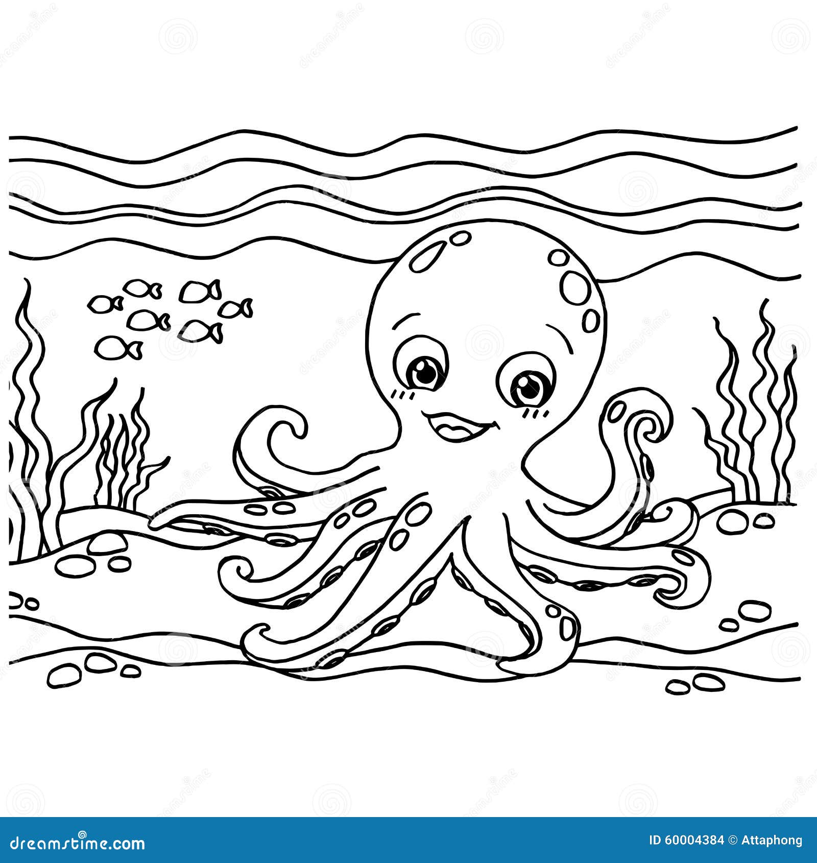 Octopus Coloring Stock Illustrations – 20,5420 Octopus Coloring ...